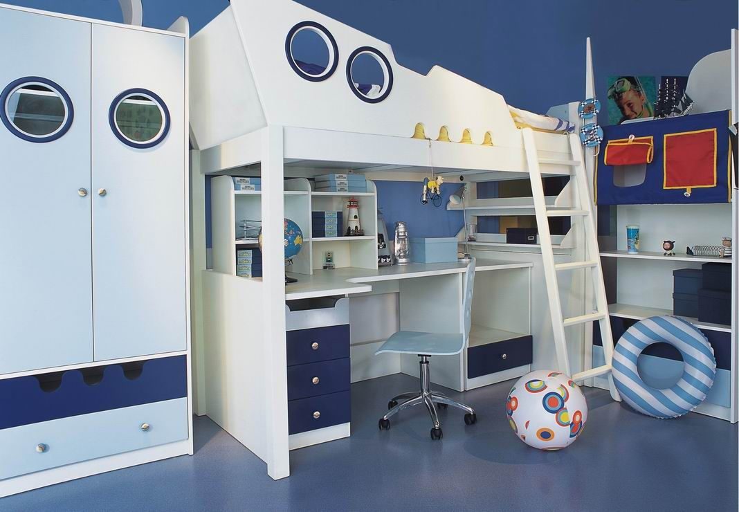 Dormitorio infantil de estilo marinero